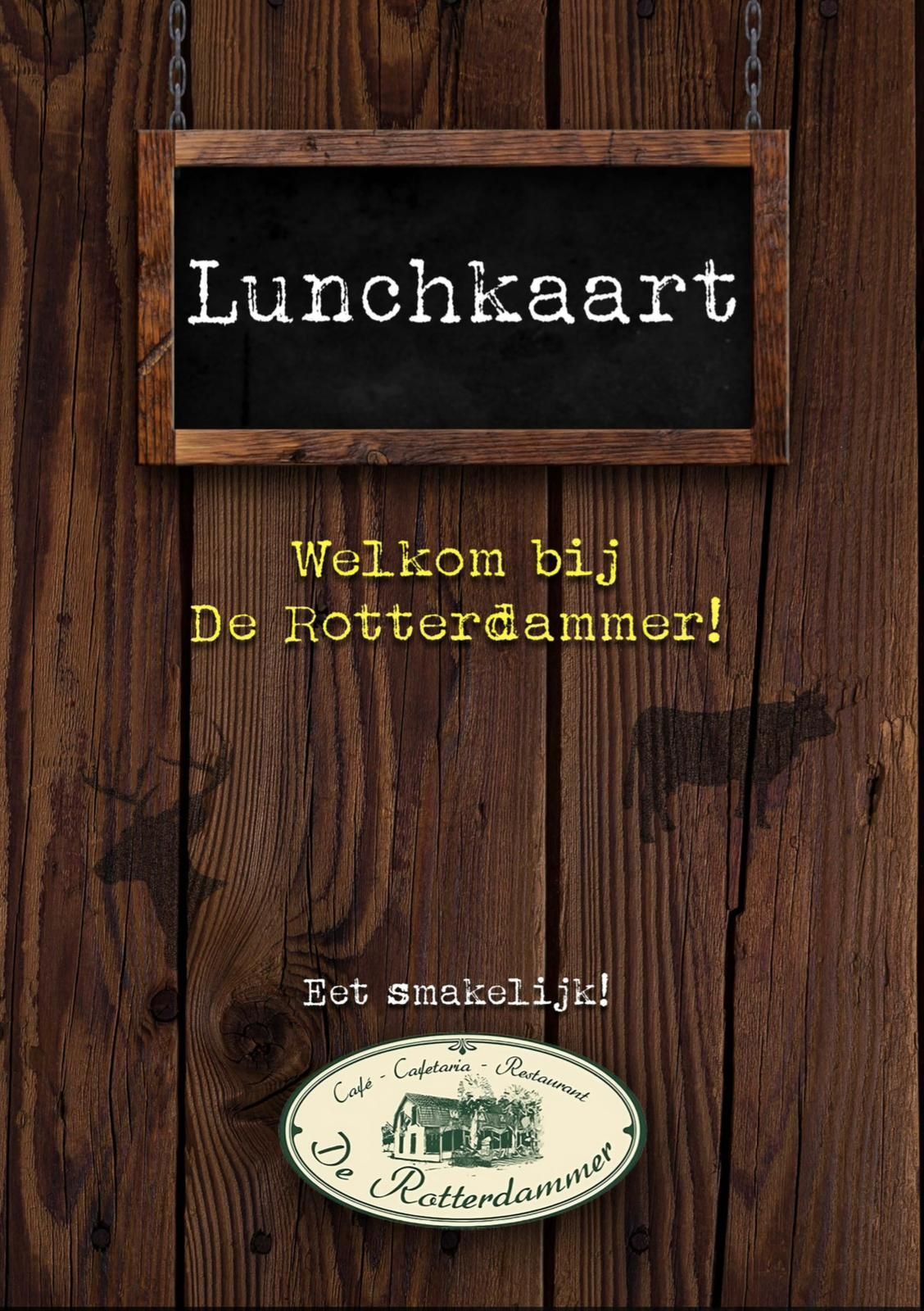 Lunchkaart van de Rotterdammer te Stoe.